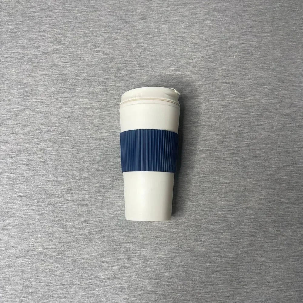 Hot & Cold Insulated 16 Oz. Navy Blue Sleeve Travel Tumbler Mugs 2 PCS. Set